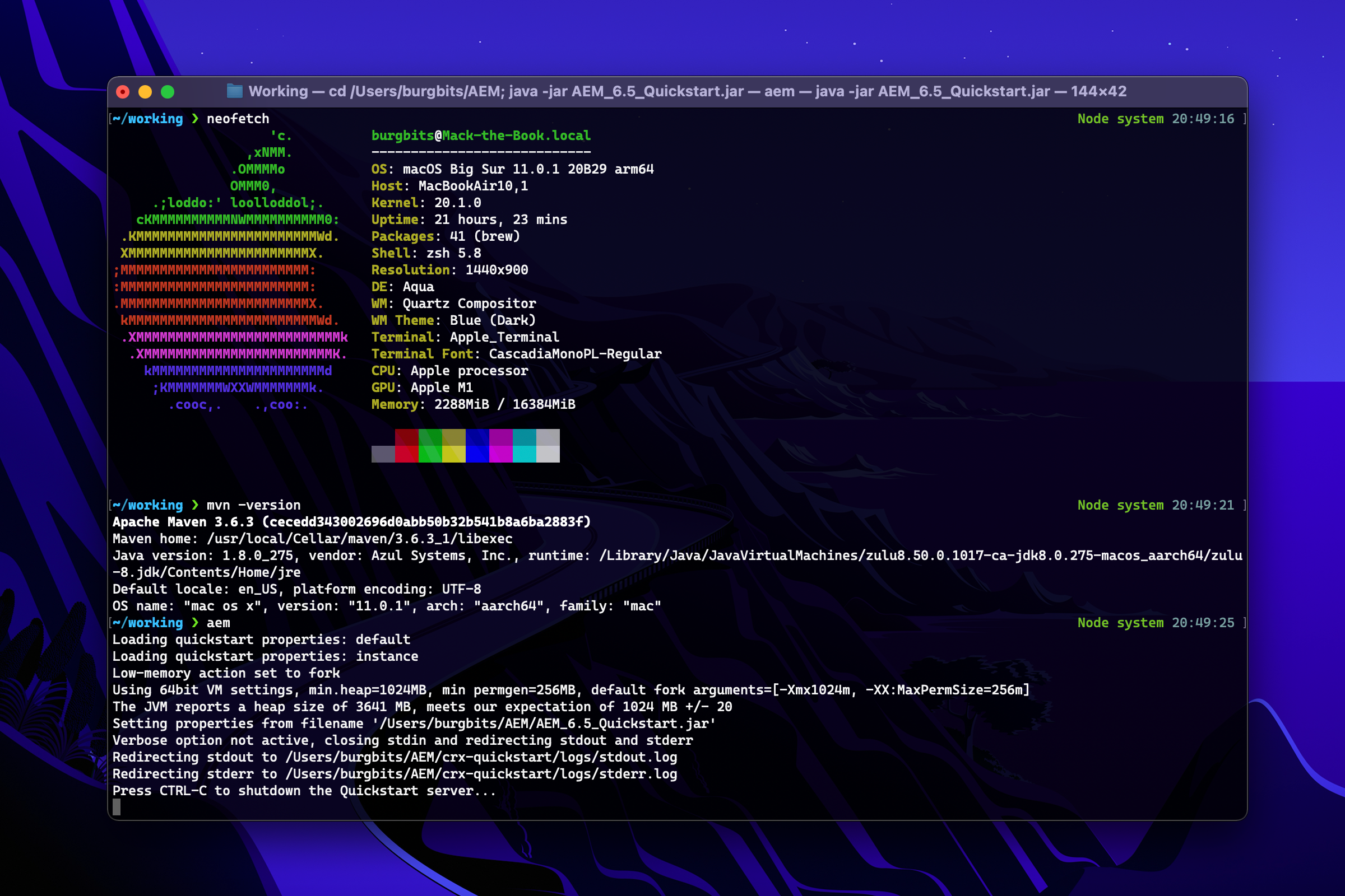 AEM Development on Apple Silicon
