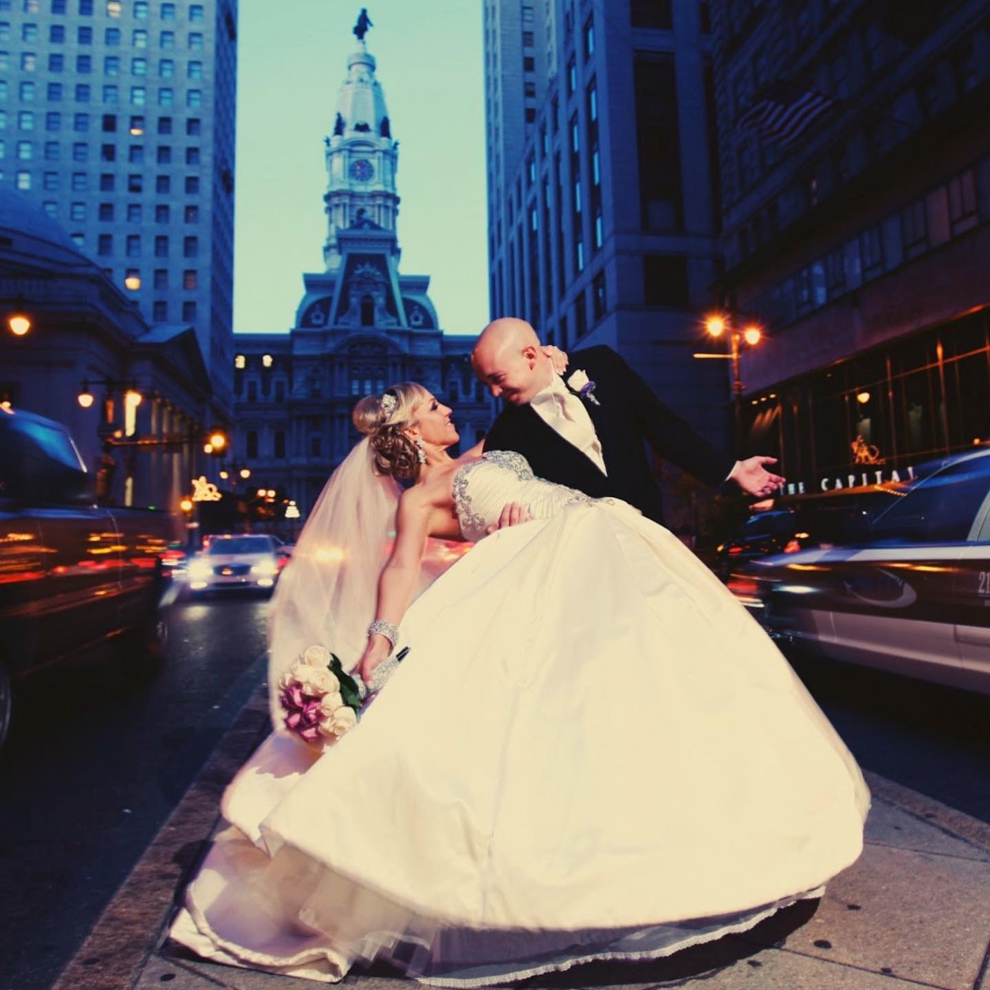 wedding photo at city hall